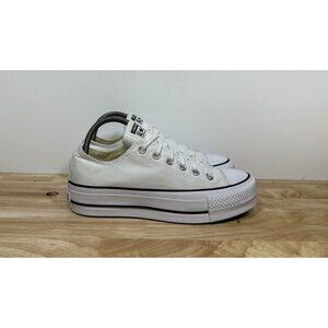 Converse White Platform Athletic Shoes